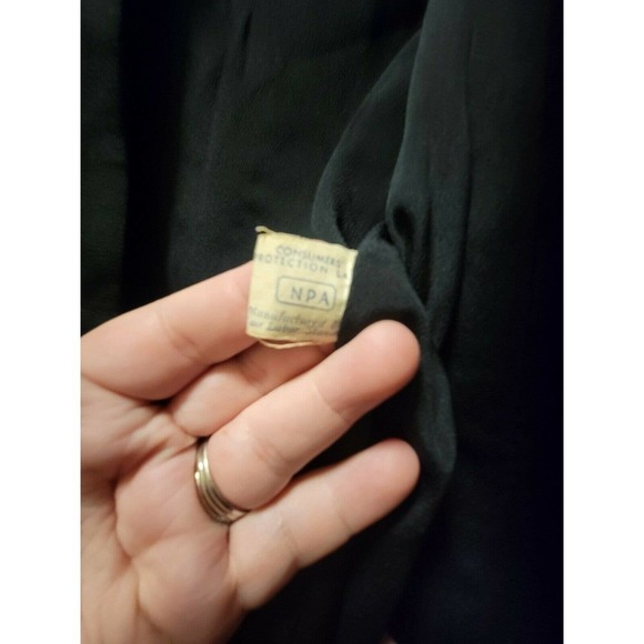 Unbranded Black Double Collared Womens Coat - Picture 4 of 7